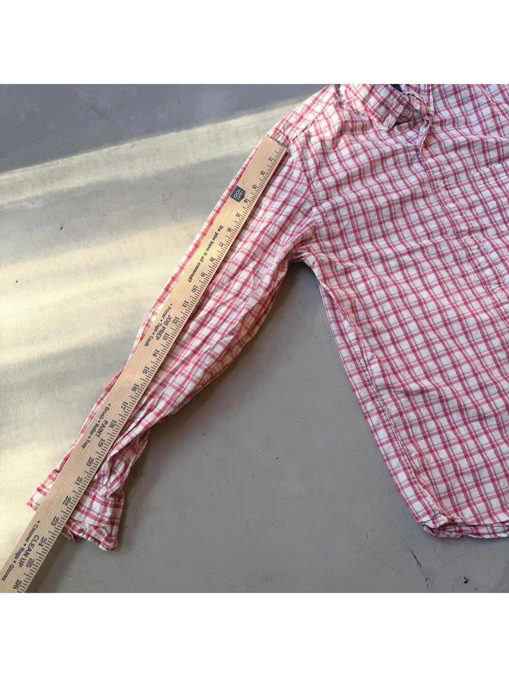 J.Crew Button-Up Shirt Slim Fit Flex Washed Pink and White Plaid